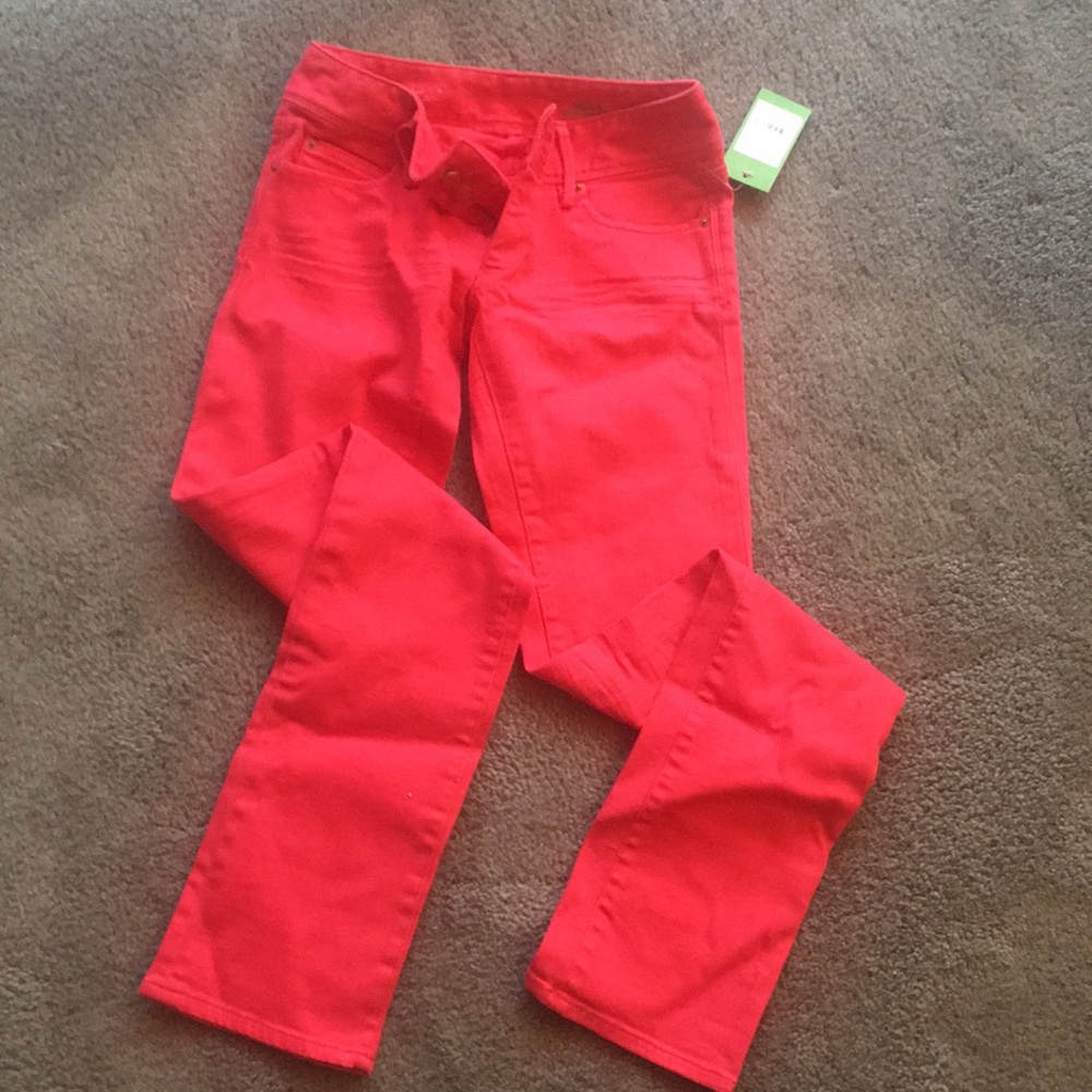 Lilly Pulitzer Worth Straight Jean Punch Pink BNWT